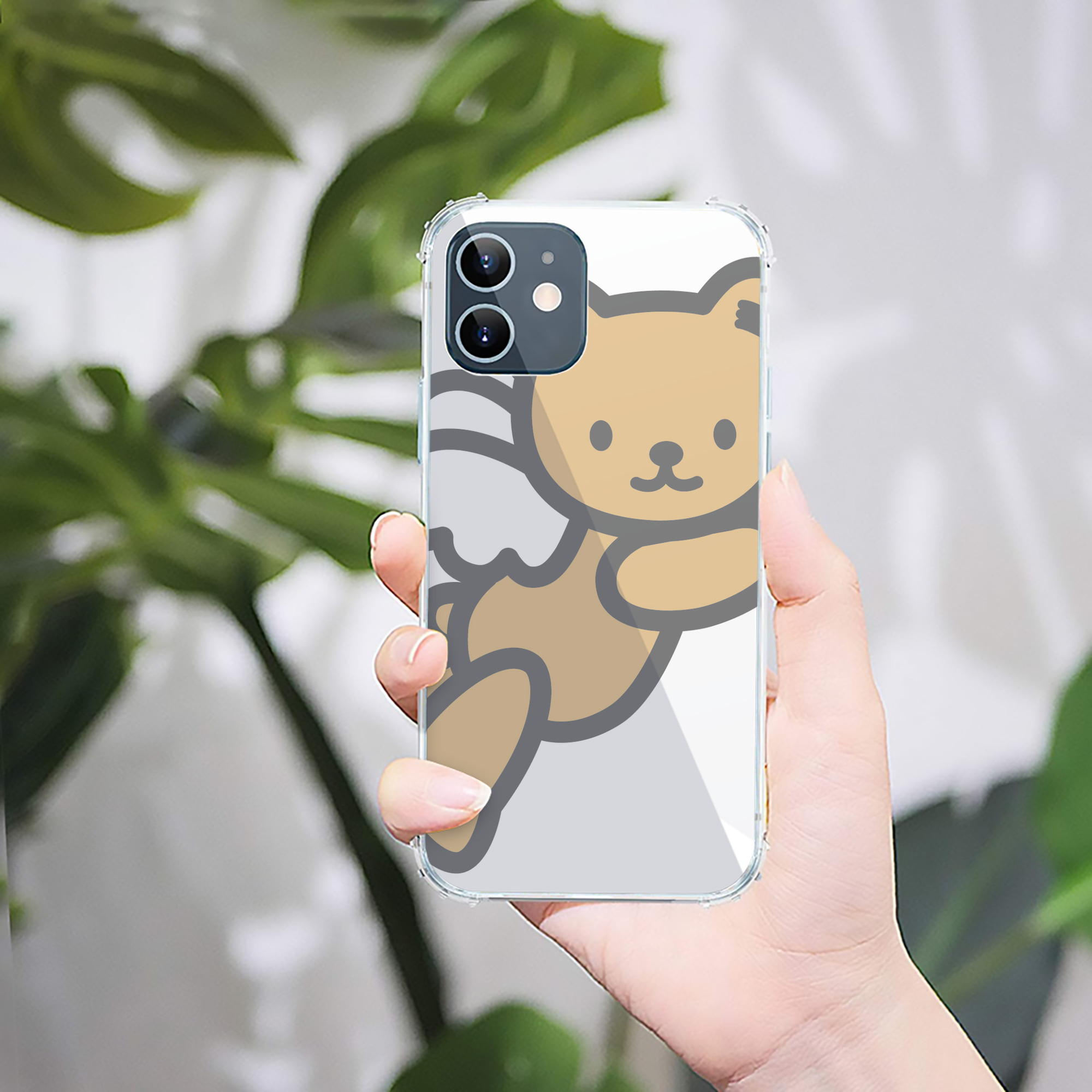 （画像用） Hello Kitty ハローキティ 【iPhone 12シリーズ対応】透明スマホケース（クリアソフトケース）